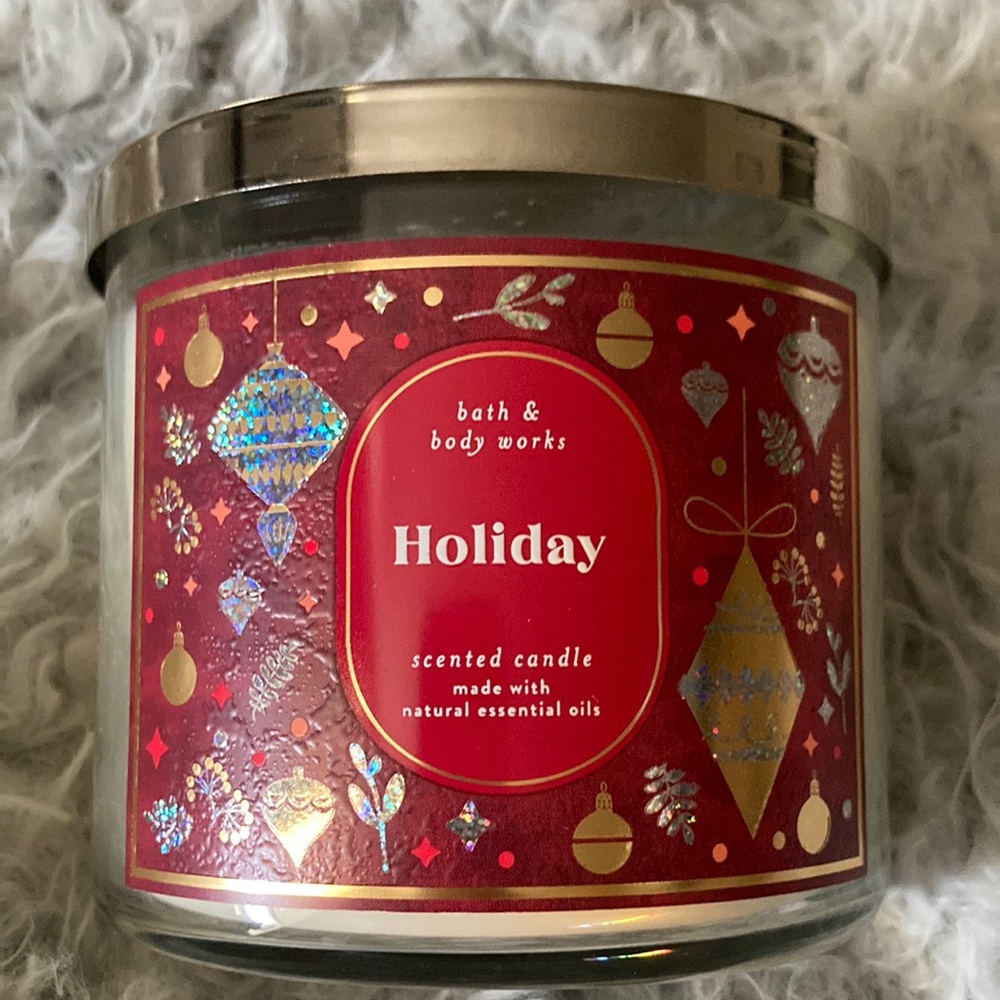 Bath & Body Works Holiday 3 Wick Candle